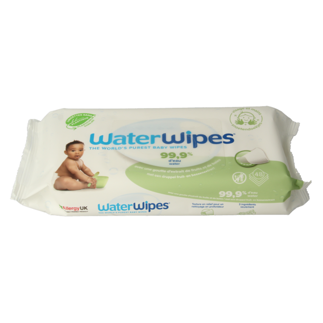 Salviette Viso e Mani WaterWipes 48 Pezzi