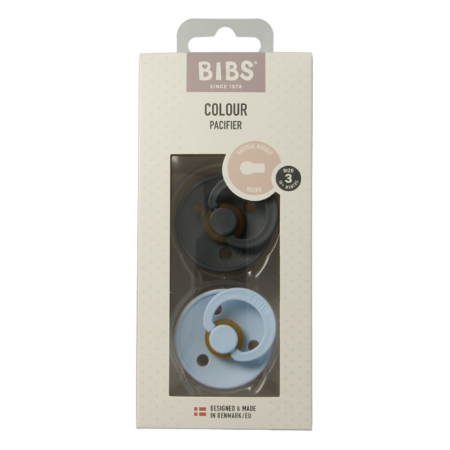 Sucette Bibs taille 3 bleu bébé - Lot de 2