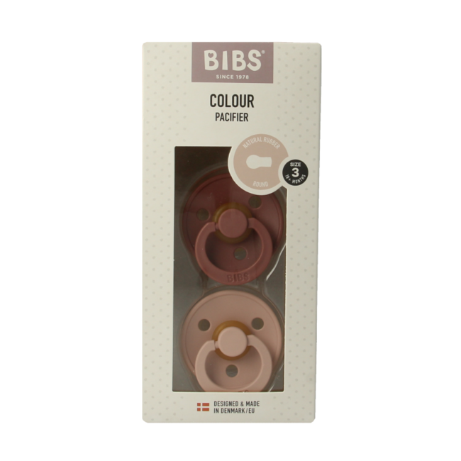 Bibs Soother Size 3 Woodchuck Blush (2 Pack)