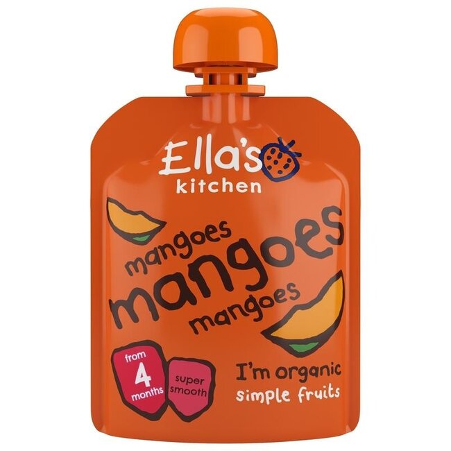 Puré de mango ecológico en bolsita 4+ meses 70 g