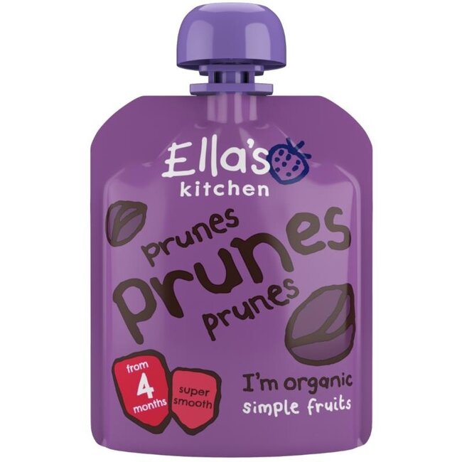 Organic prune squeeze pouches 4+ months 70g