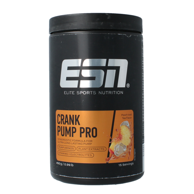 Crank Pump Pro Peach Iced Tea 450g