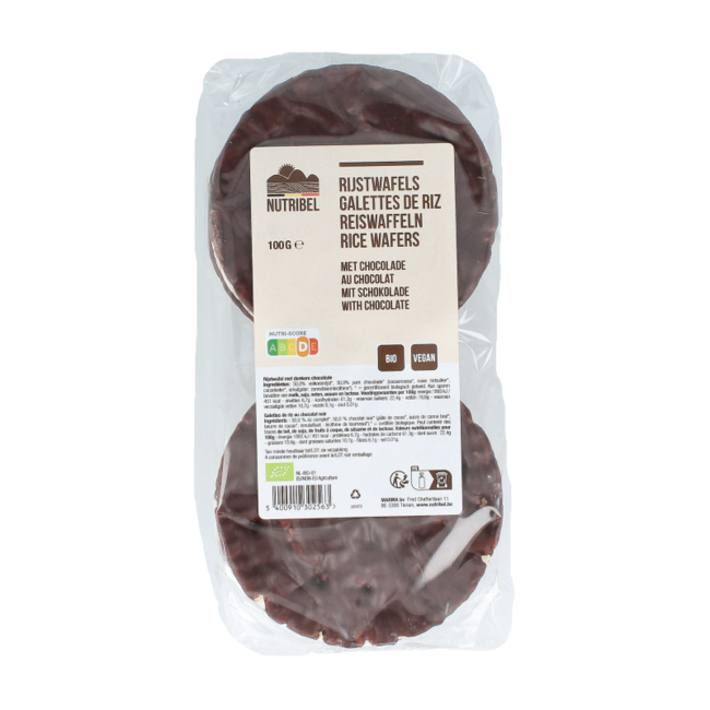 Galettes de riz au chocolat noir bio 100 g