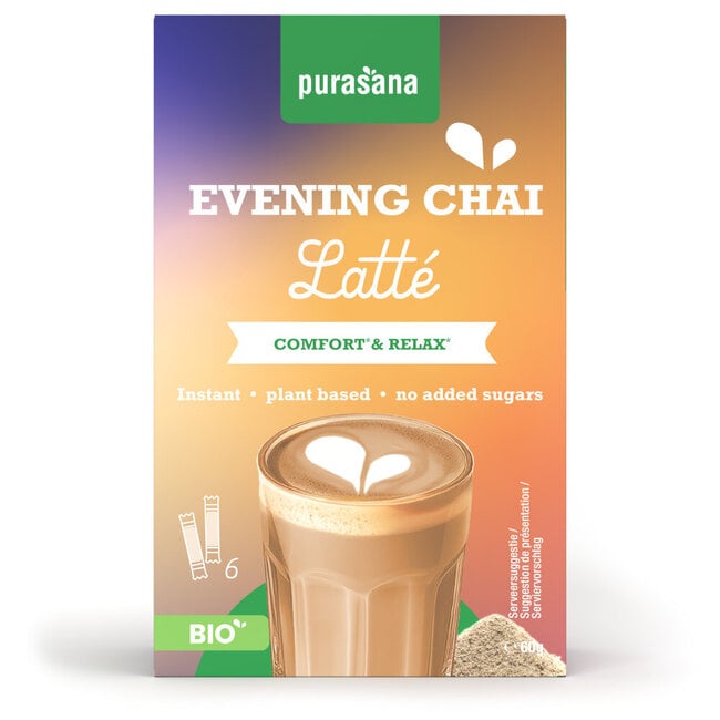 Evening chai latte instantáneo 6x10g bio 60 g