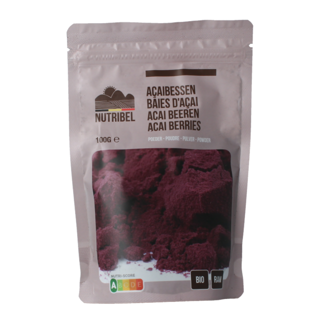 Acaibeeren-Pulver Roh Bio 100 Gramm