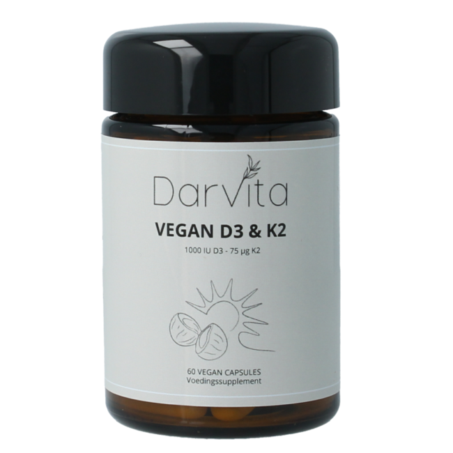 D3 & K2 1000 IU MCT Powder (Coconut) 60 Vegetarian Capsules