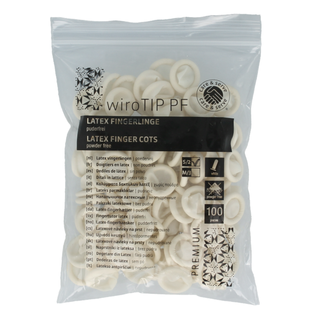 Fingerling Latex Größe S 100 Stück
