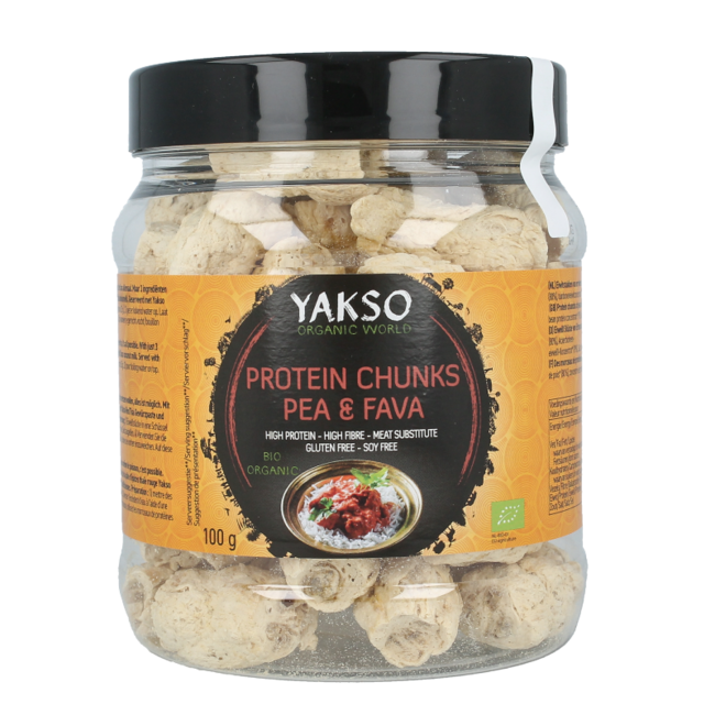 Trocitos de proteína de guisantes y habas bio 100 gramos