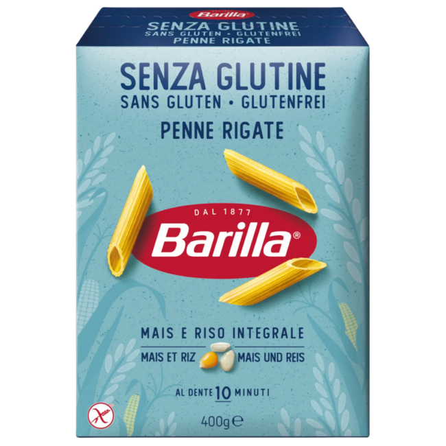 Penne rigate senza glutine 400 grammi