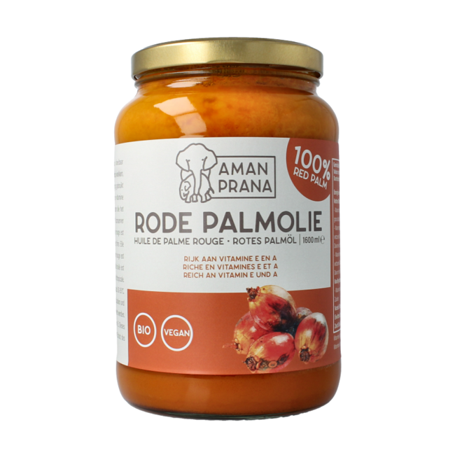 Rode palm olie bio 1600 Milliliter