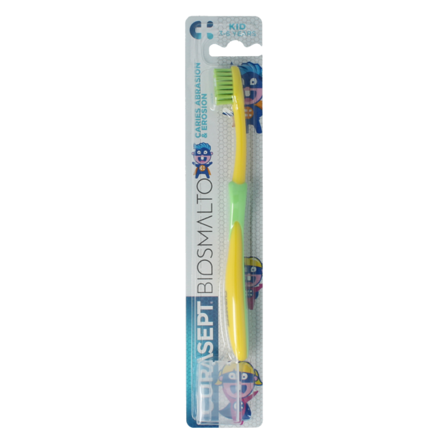 Brosse à dents Biosmalto enfant 3-6 ans assortie 1 Pièce