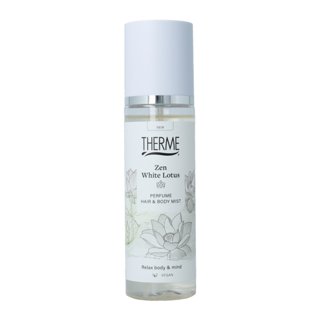 Zen White Lotus Perfume Hair & Body Mist 200 Milliliter