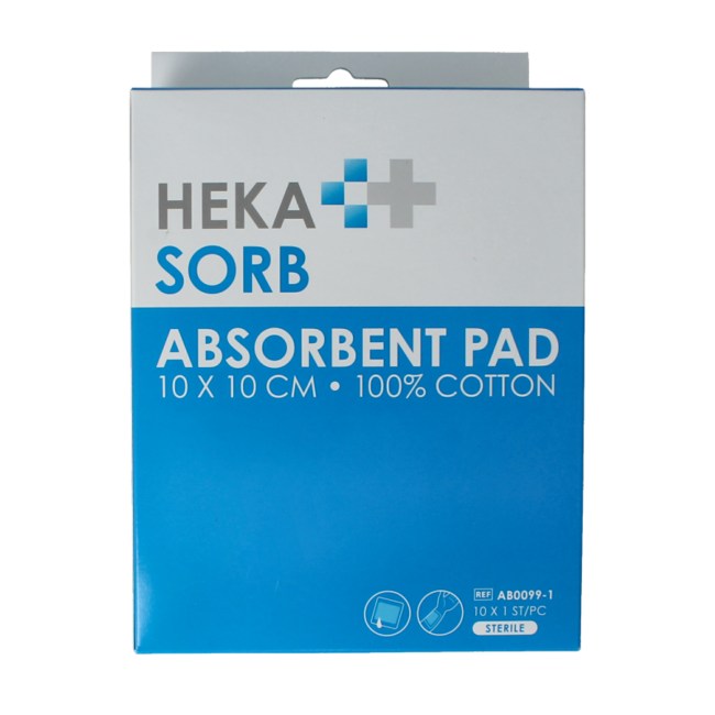 Medicazione assorbente 10x10cm sterile 10 Pezzi