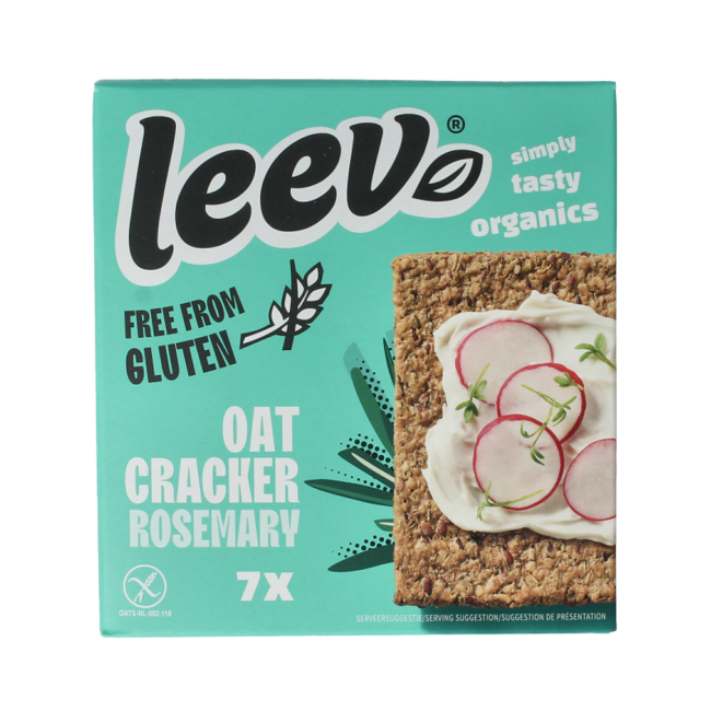 Oat cracker rosemary free from gluten organic 100 Gram