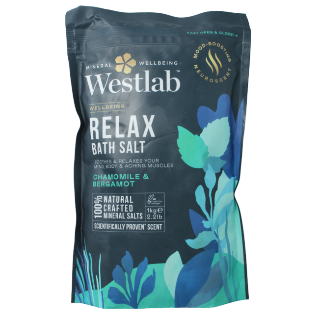 Sales de baño wellbeing relax 1000 gramos