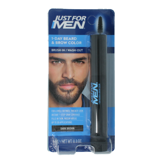 Barbe / sourcils brun foncé 9 Millilitres