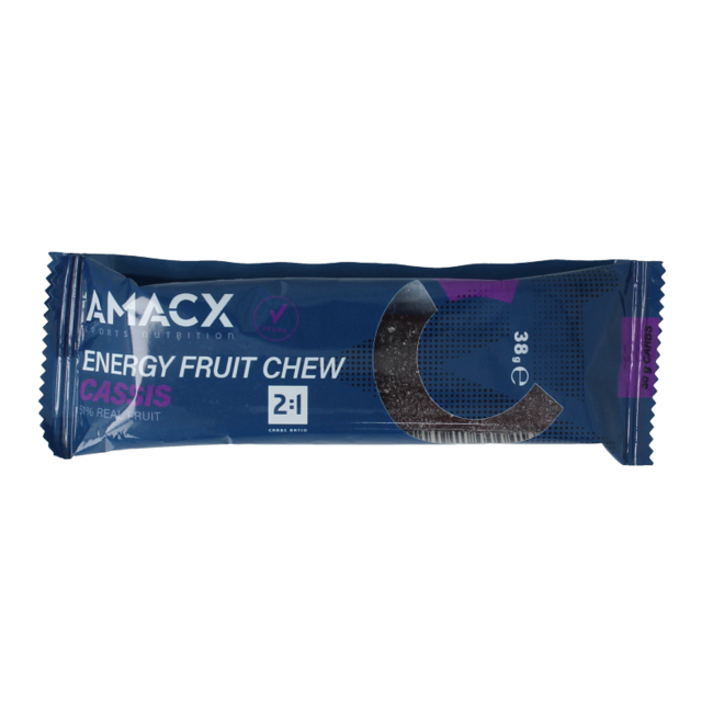 Energy fruit chew cassis 38 Grammes