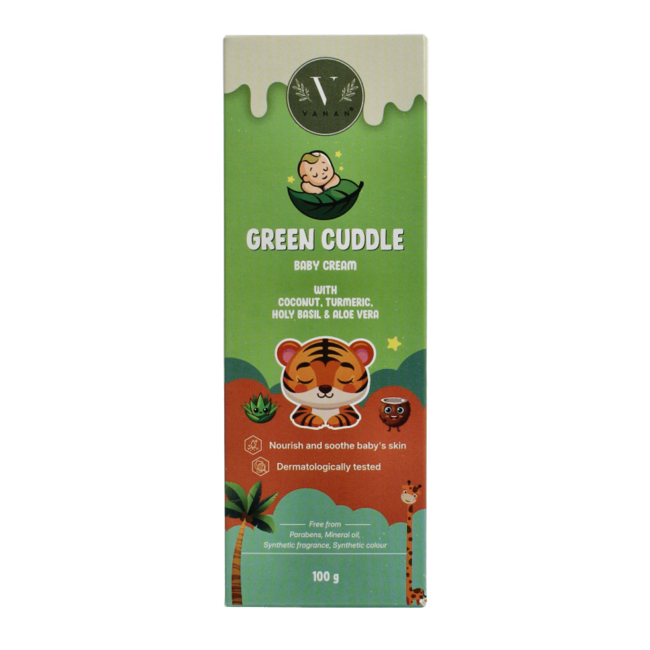 Crema para bebés Green cuddle 100 gramos