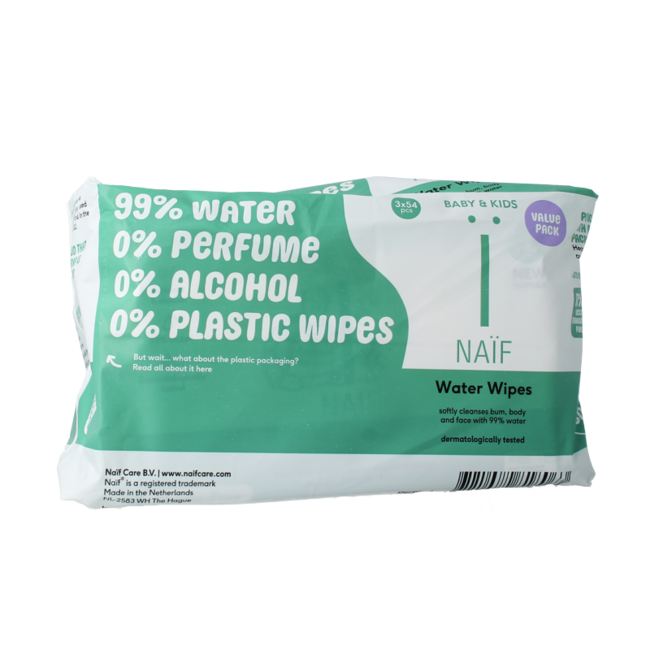 Lingettes bébé à l'eau pack de 3 1 Set