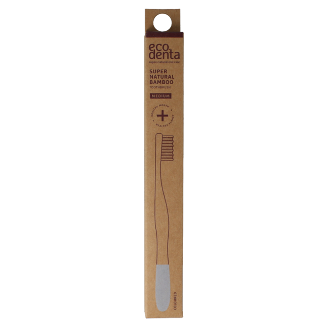 Cepillo de dientes de bambú medio 1 unidad