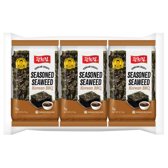 Snack di alghe al BBQ 3x5 grammi 15 Grammi