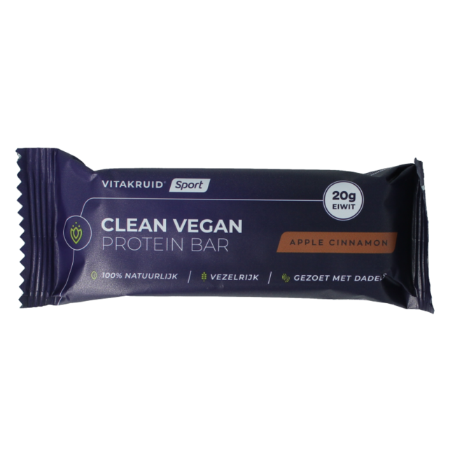 Barre protéinée pomme cannelle clean vegan 1 pièce