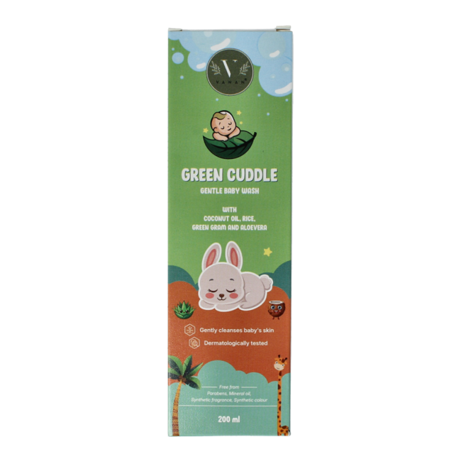 Green cuddle baby wash gentle 200 mililitros
