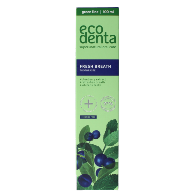 Toothpaste fresh breath blueberry extr green line 100 Millilitre