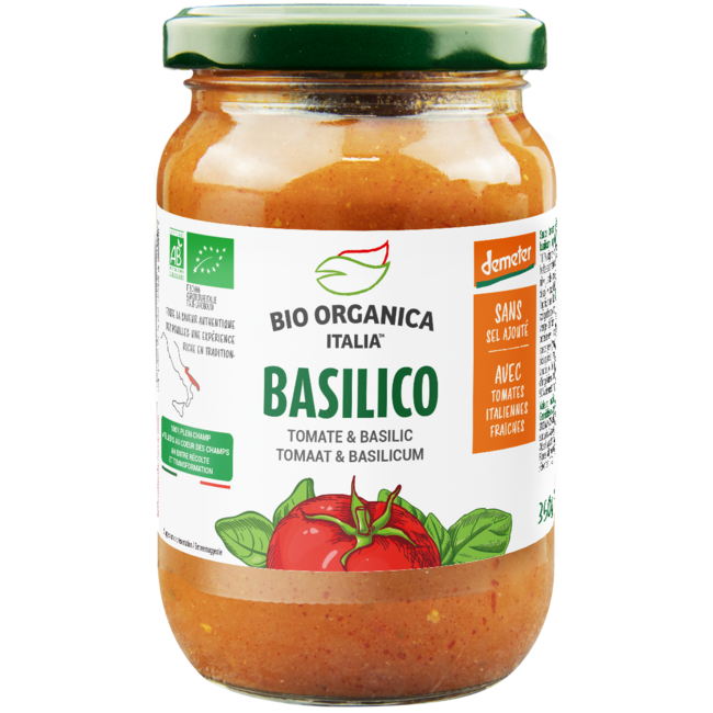 Salsa para pasta albahaca demeter 350 gramos