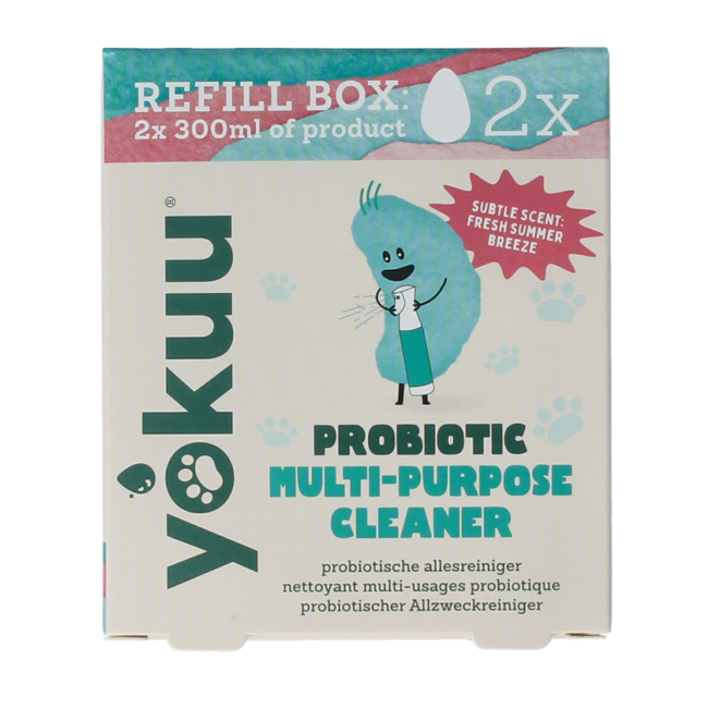 Nettoyant tout usage probiotique pour animaux de compagnie recharge 2 pièces