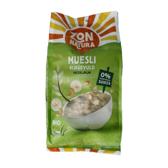 Muesli richement garni bio 475 Grammes