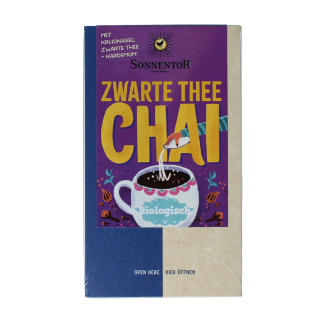 Czarna herbata chai bio 18 torebek