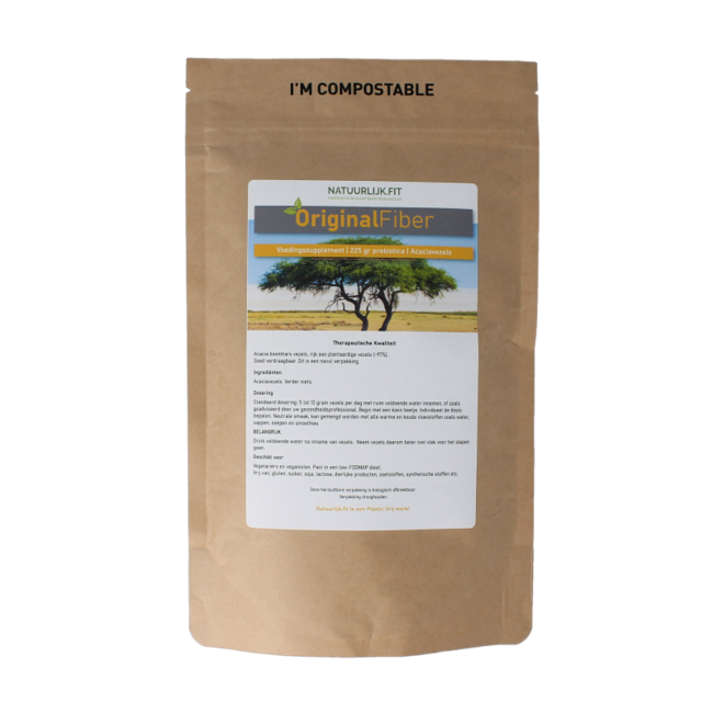 Originalfiber fibres d'acacia sachet refermable 225 Grammes