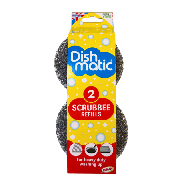 Scrubbee recharges brosse en acier 2 pièces