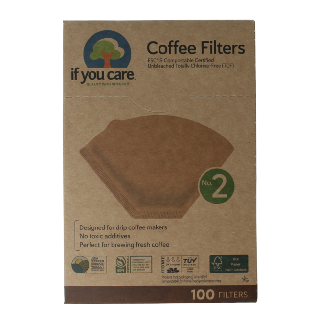 Koffiefilters no. 2 100 Stuks