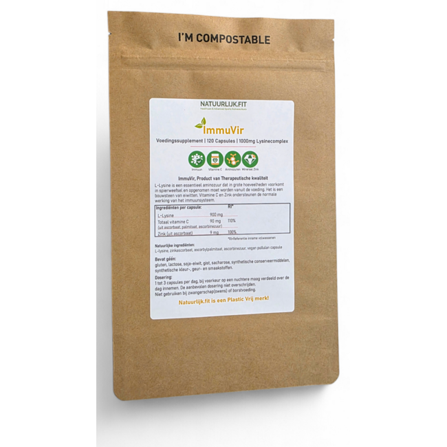 Immuvir lysine complex 120 Cápsulas