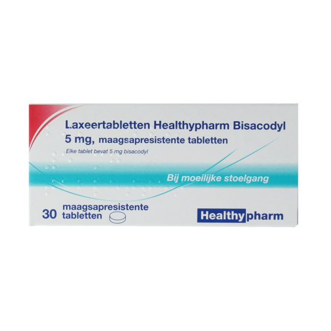 Laxatifs bisacodyl 5mg 30 Comprimés