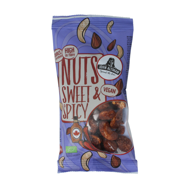 Mélange de noix érable & piment bio 45 Grammes