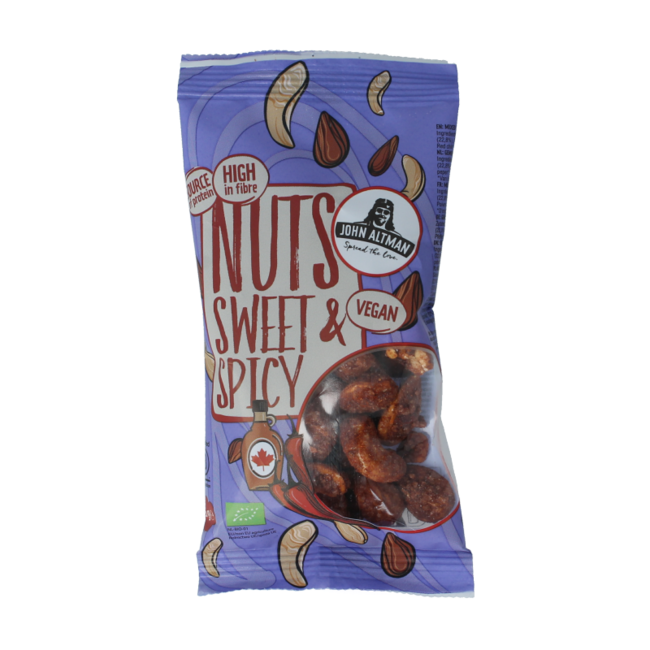 Mixed nuts maple & chilli organic 45 Gram