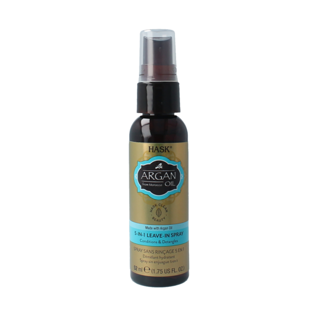 Spray reparador 5 en 1 con aceite de argán sin aclarado tamaño viaje 52 mililitros