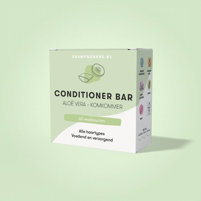 Après-shampoing solide aloé vera & concombre 45 Grammes
