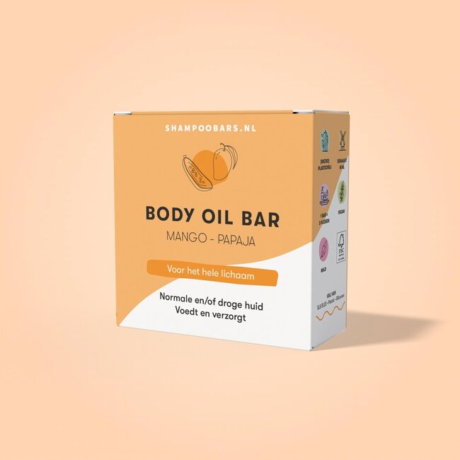 Body Oil Bar Mango & Papaya 45 Gramm
