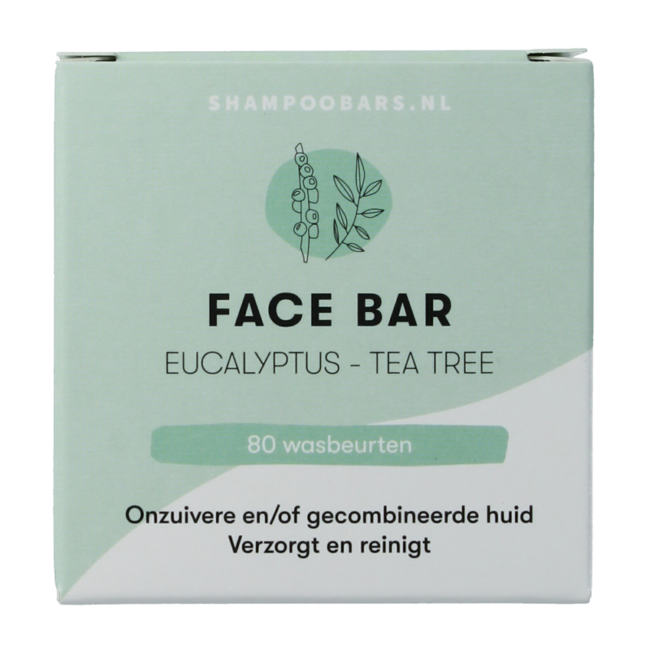 Face bar eucalyptus & tea tree 60 Gram