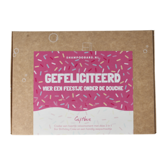 Giftbox gefeliciteerd 1 Set