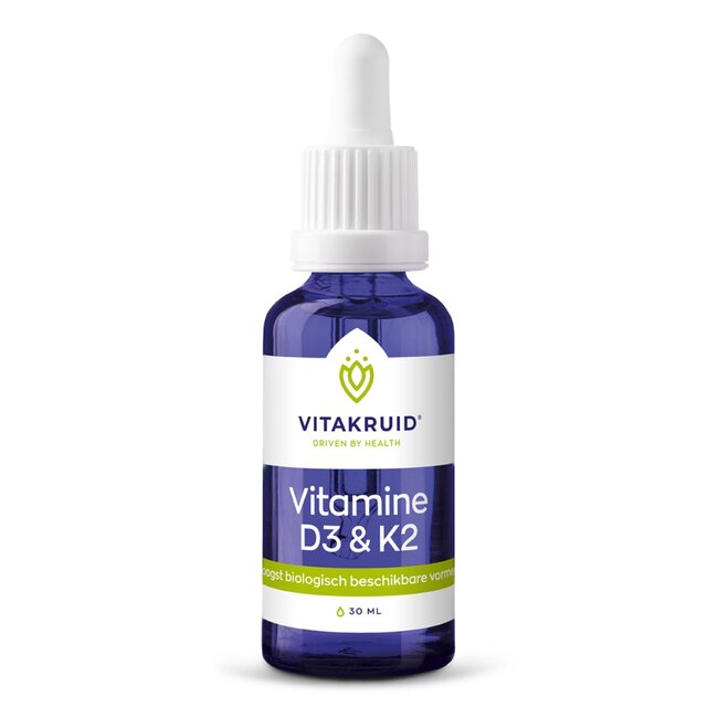 Vitamine D3 & K2 (MenaQ7) con contagocce 30 Millilitri