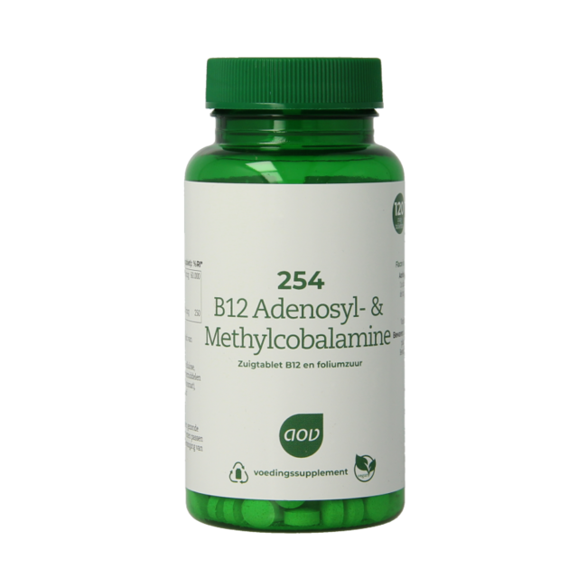 254 B12 Adenosil y metilcobalamina 120 comprimidos para chupar