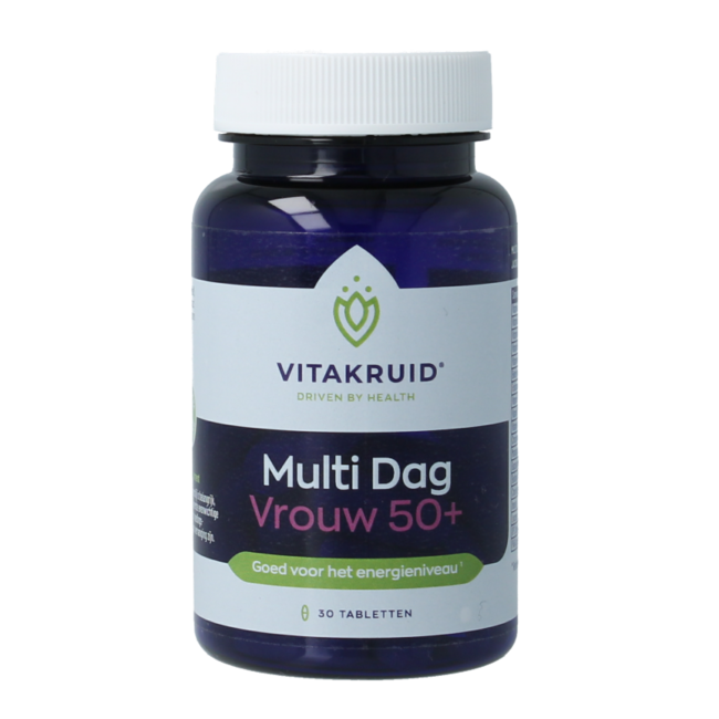 Multi Dag Vrouw 50+ 100% Vegan 30 Tabletten