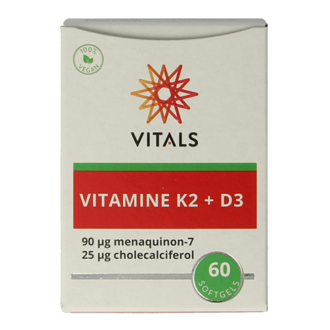 Vitamine K2 + D3 60 Softgels