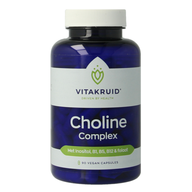 Complejo de Colina con Inositol, B1, B5, B12 y Folato 90 Cápsulas vegetales