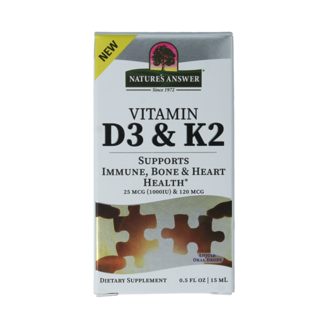 Vitamin D3 und K2 Tropfen 15 Milliliter